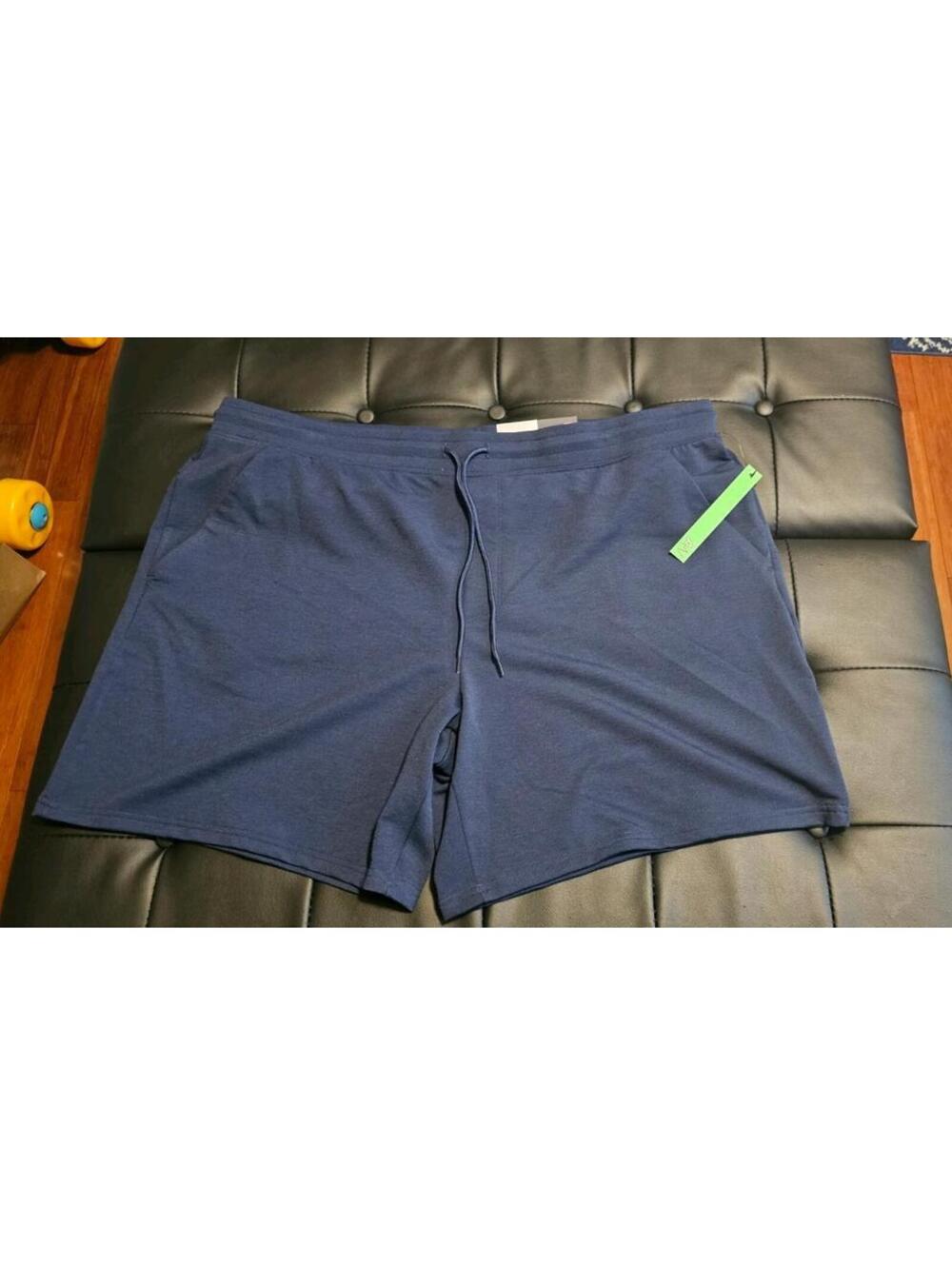 Athletic works Mens Xxl 2x Terry shorts moisture wicking new with tags! Blue